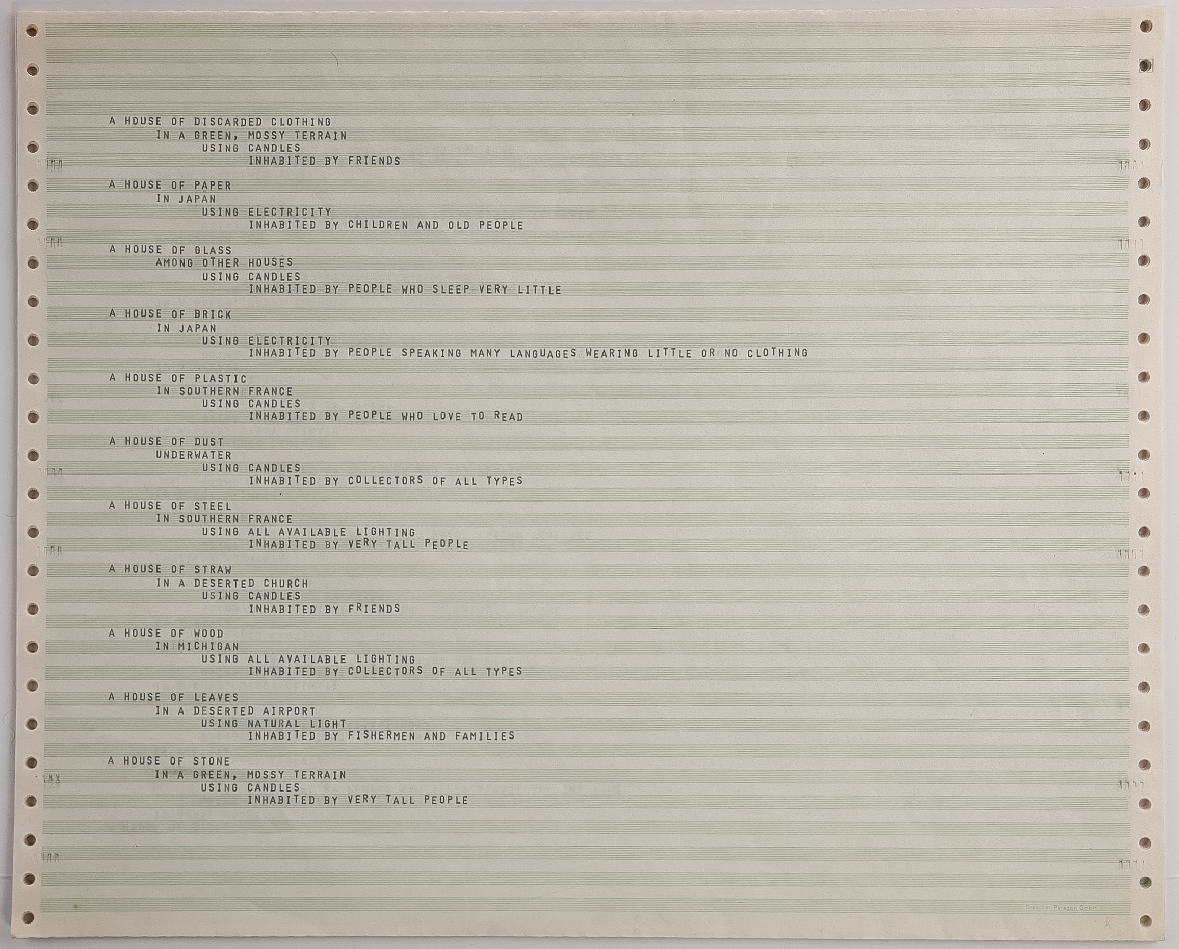 The House of Dust by Alison Knowles and James Tenney